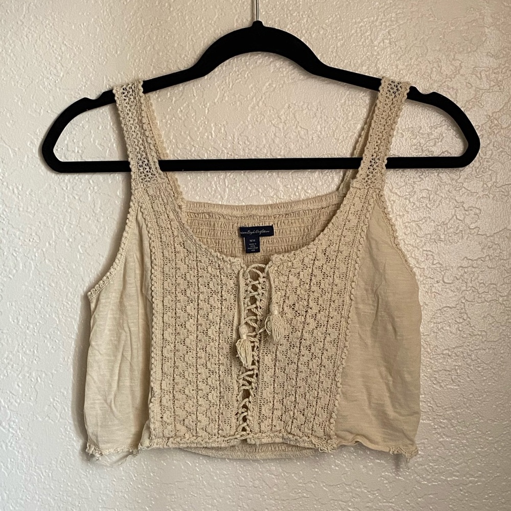 Front Lace Crop Top